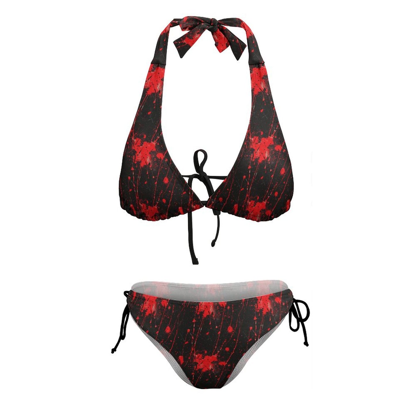 Slasher Babe Bikini Halter Bikini Swimsuit for Woman