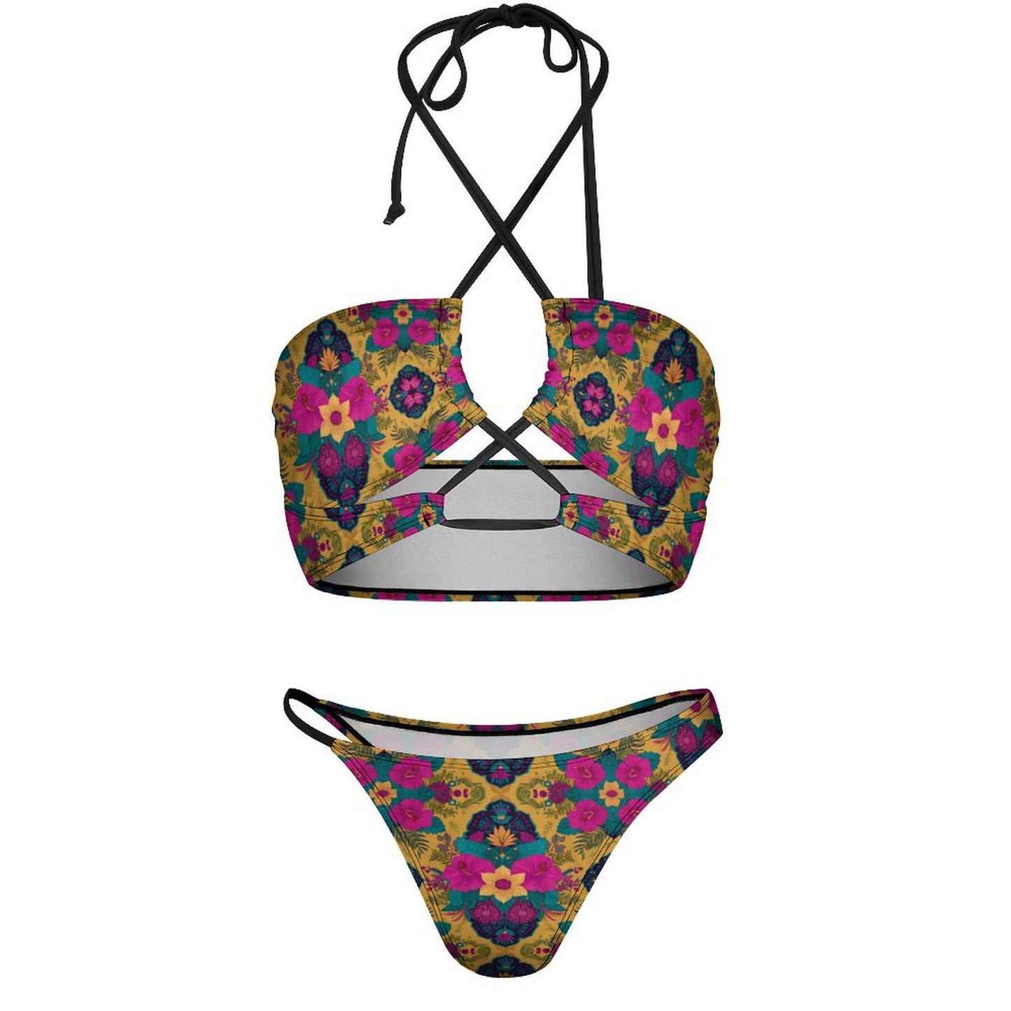Flower In Bloom Bikini Swimsuit Bikini Swimsuit for Woman