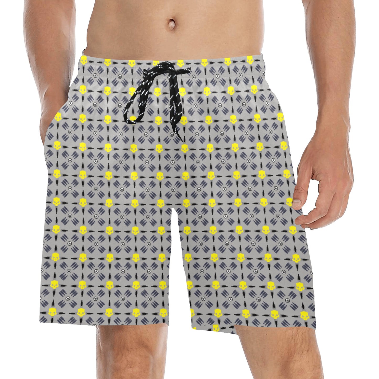 diver swimming trunks Men's Mid-Length Beach Shorts (Model L51)