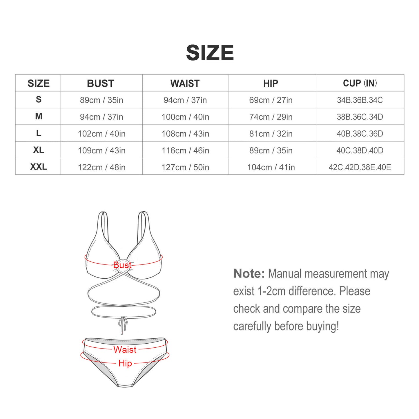 Strawberry Cream Bikini swimming suit for Woman