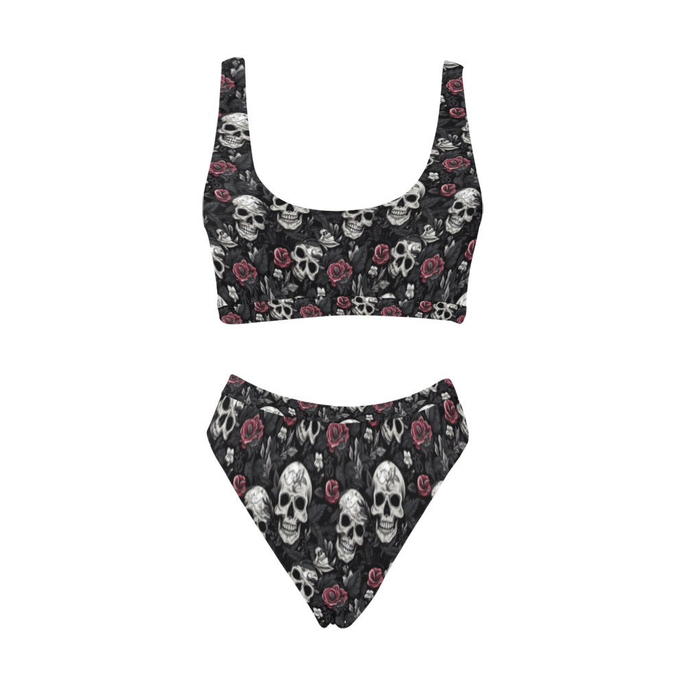 3 Cheers for Sweet Revenge Bikini Sport Top & High-Waisted Bikini Swimsuit