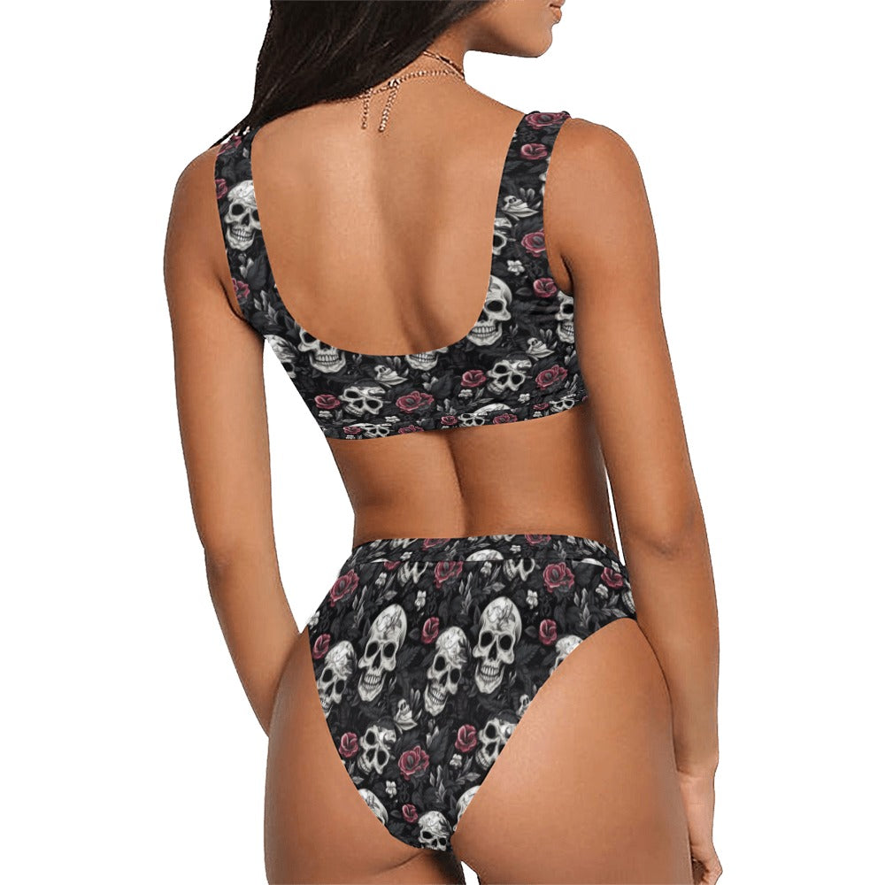 3 Cheers for Sweet Revenge Bikini Sport Top & High-Waisted Bikini Swimsuit