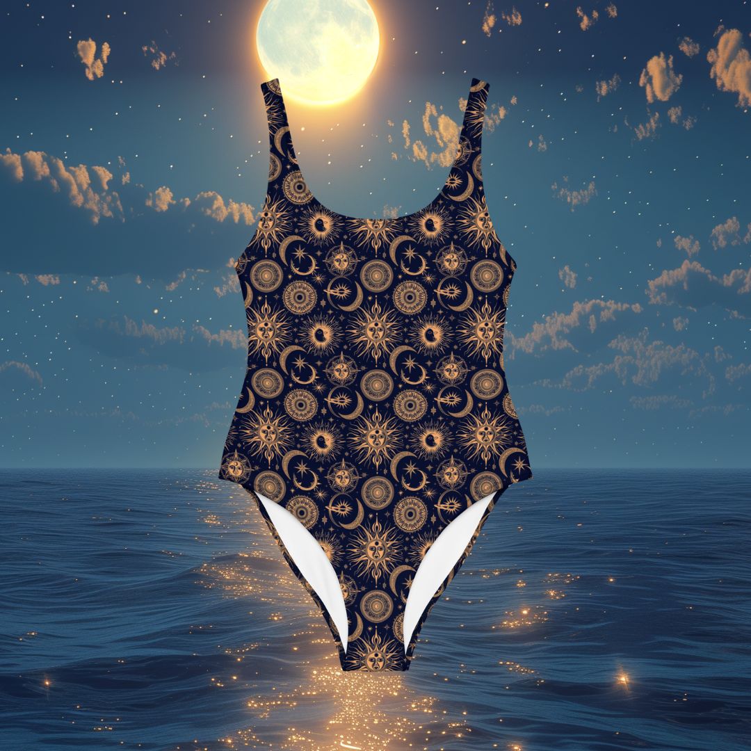 My Sun and Moon Woman's One-Piece Swimsuit