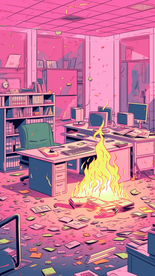 Office I'm Fine Fuck This Job HD Lock Screen, Phone Wallpaper