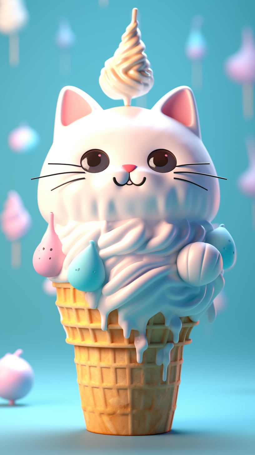 Cute Cat Cream HD Lock Screen, Phone Wallpaper