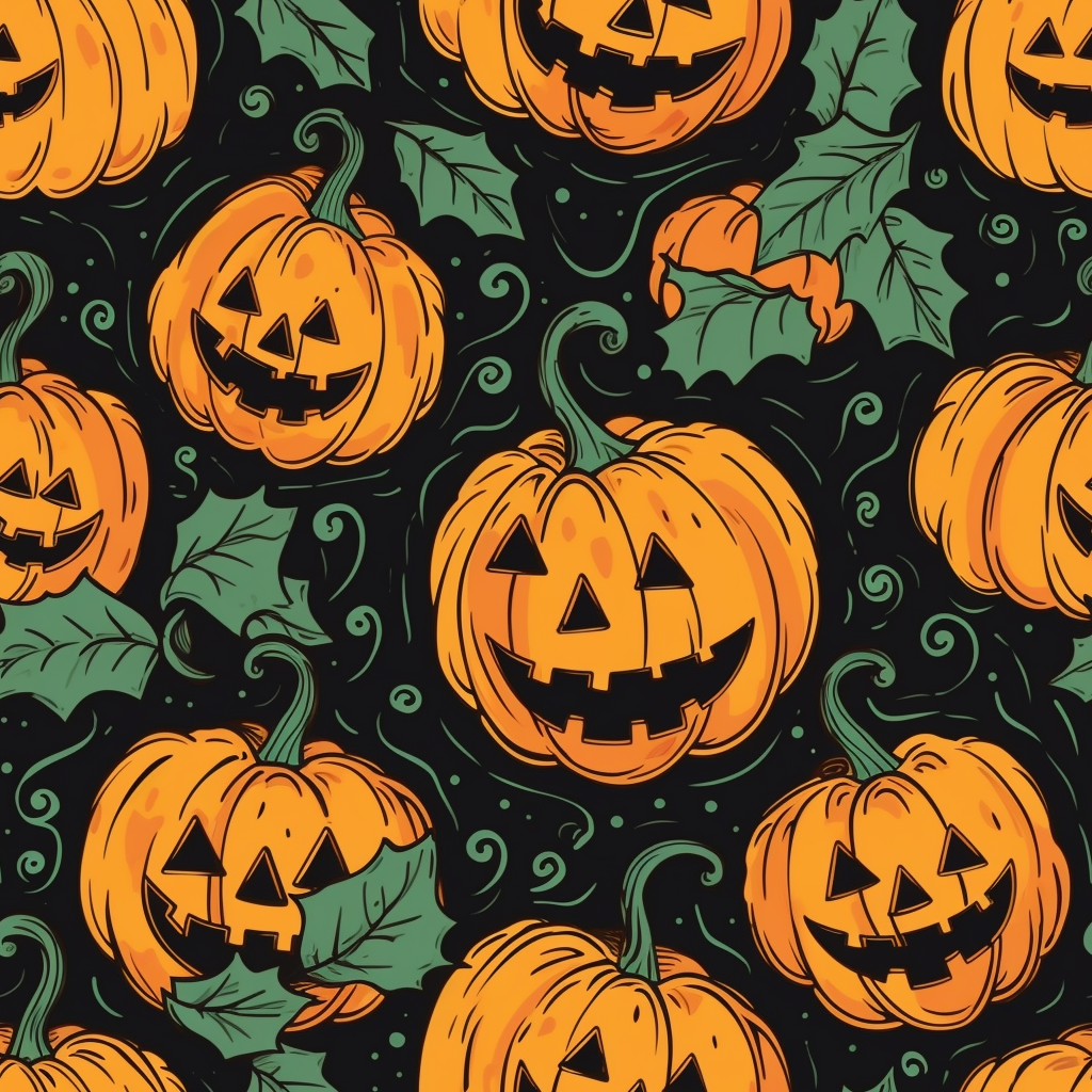 Halloween Theme Patterns for sulimation, DTF, decorations.