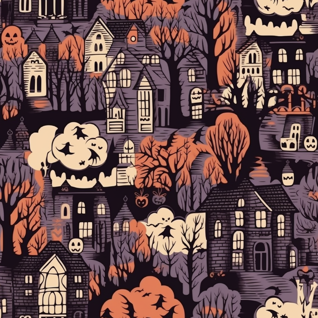Halloween Theme Patterns for sulimation, DTF, decorations.