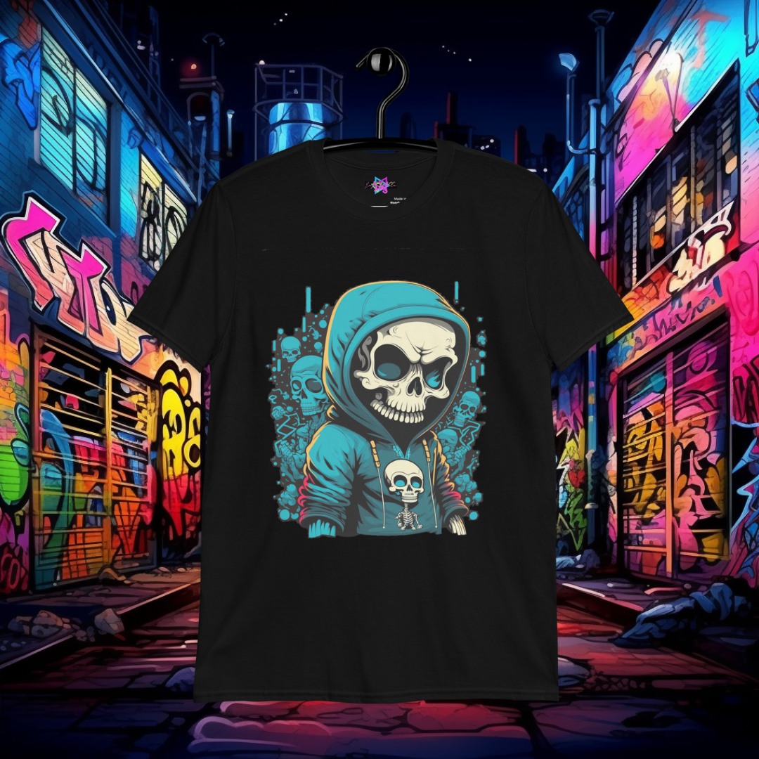 Skull Kid Graphic T-Shirt, Premium Graphic Tees, Cool Design T Shirts, Streetwear Casual Summer Tops T-Shirt Unisex