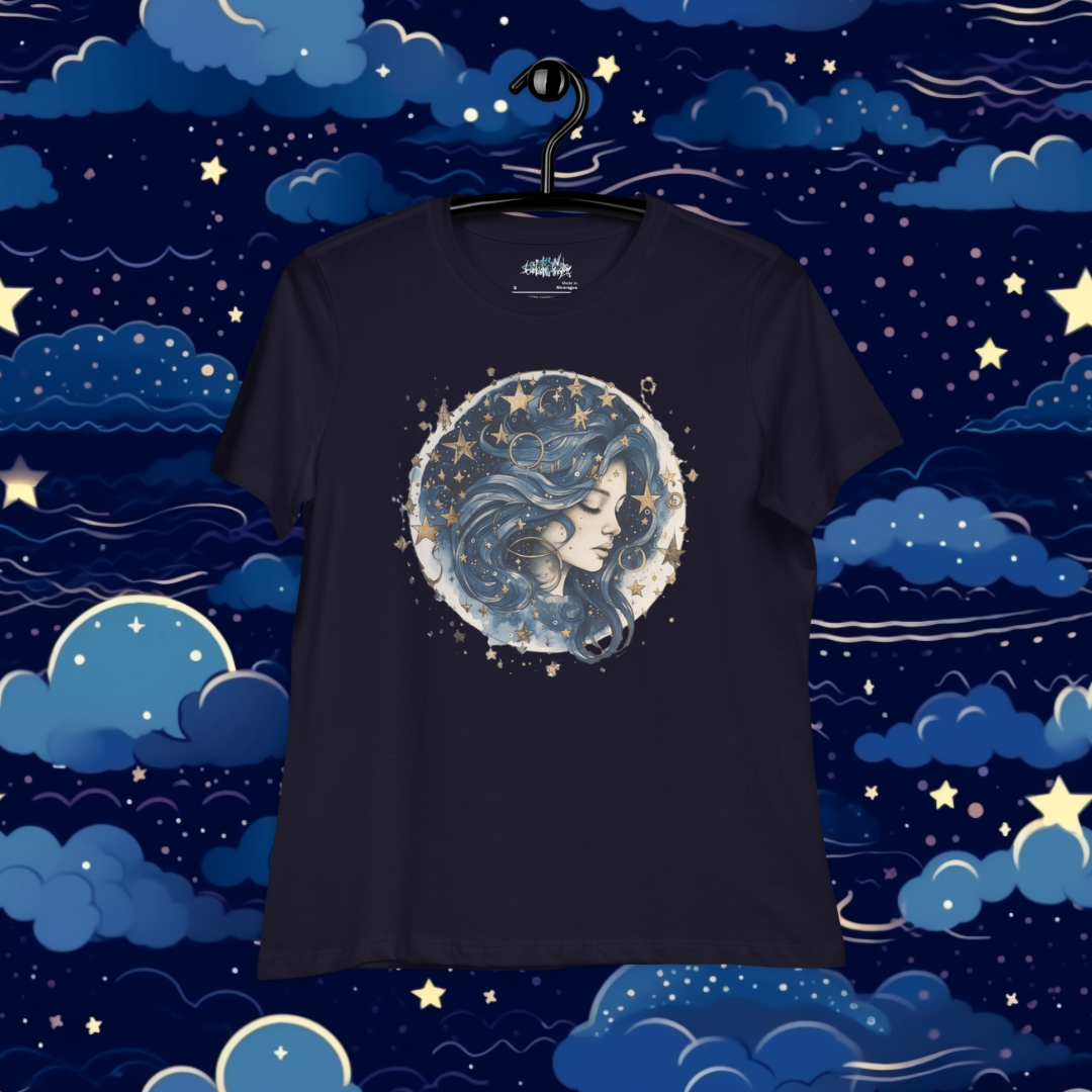 Luna Women's Relaxed T-Shirt, Graphic T-Shirt, Premium Graphic Tees, Cool Design T Shirts, Streetwear Casual Summer Tops T-Shirt Unisex