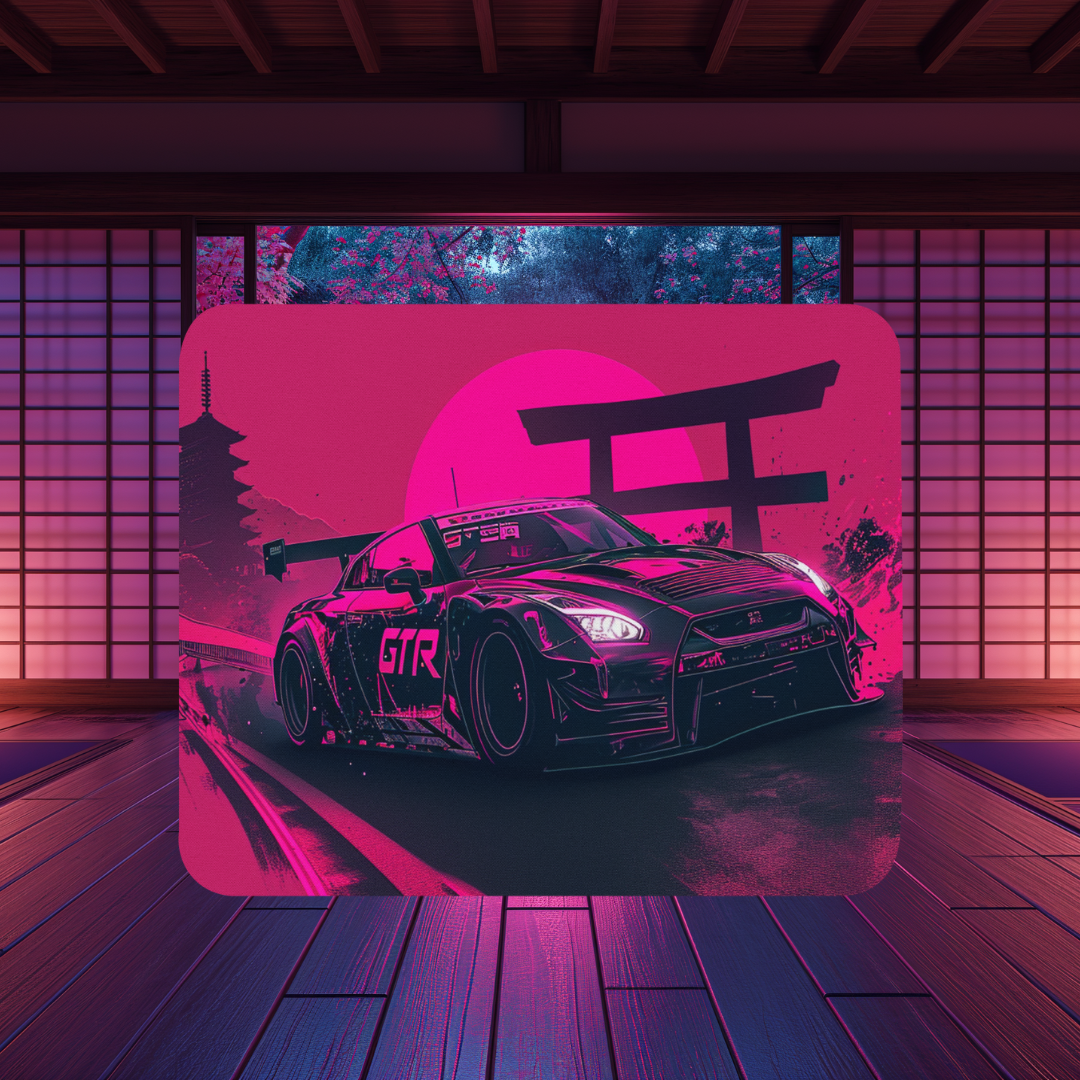 Midnight Drift Small Mousepad for Desktops, Non-Slip Rubber Base, Waterproof Mouse Mat, Mini Mouse Pad for Women Kids Men, Gaming Mouse Mat for Computer Laptop Home Office