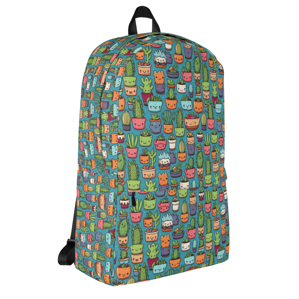Plantitas Medium Size Backpack, Large Inside Pocket 15" Laptop, Hidden Pocket for Wallet, School Travel