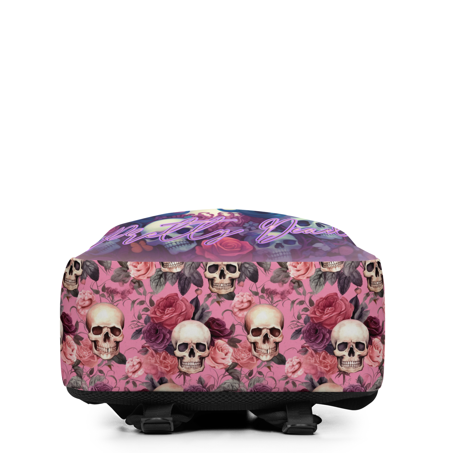 Dead Flower Minimalist Backpack, Backpack with 15" inside pocket for Laptop, Hidden Pocket for Wallet, Lightweight well made