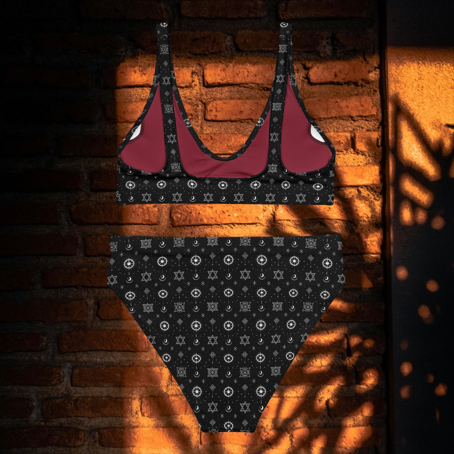 Dark Skies Womans Recycled high-waisted bikini