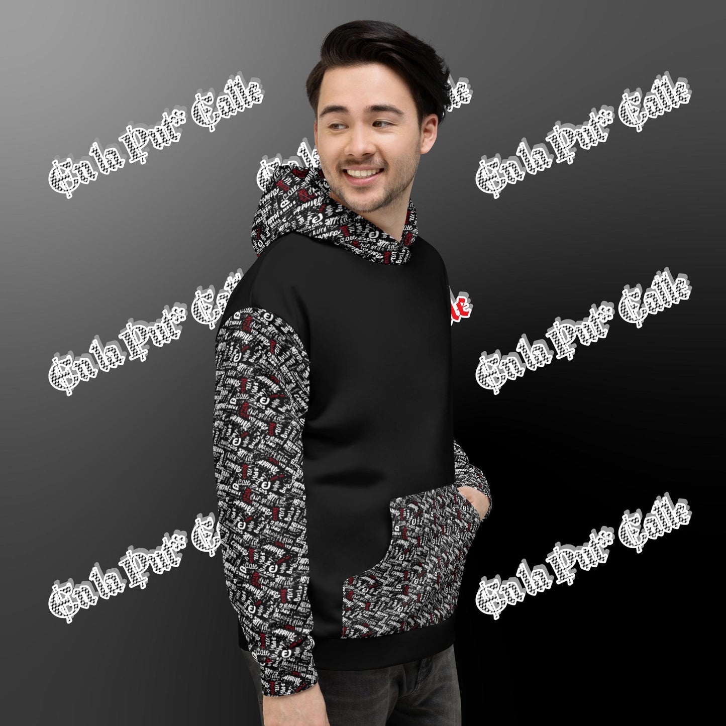 Scribble Casual Adult Hoodies Sweatshirt for Men Women, Comfortable Fabric, Pullover with Pockets Unisex