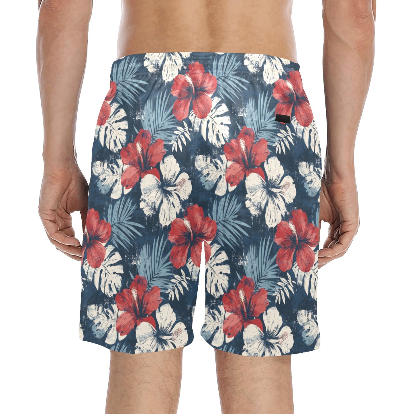Puerto Rico Men Trunks Men's Mid-Length Beach Shorts