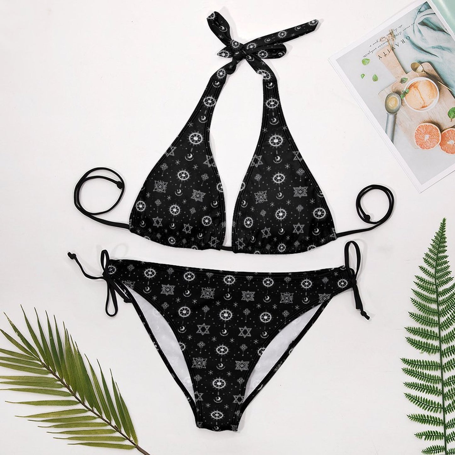 Black Sheep Bikini Halter Bikini Swimsuit for Woman