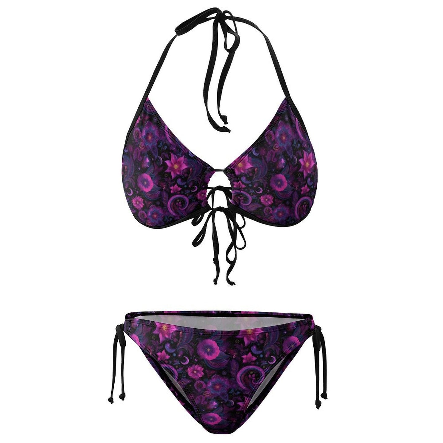 Purple Me Beauty Bikini String Bikini Set-Large for Woman