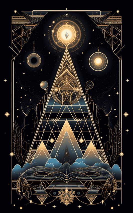 Celestial Tarot Card Style HD Lock Screen, Phone Wallpaper