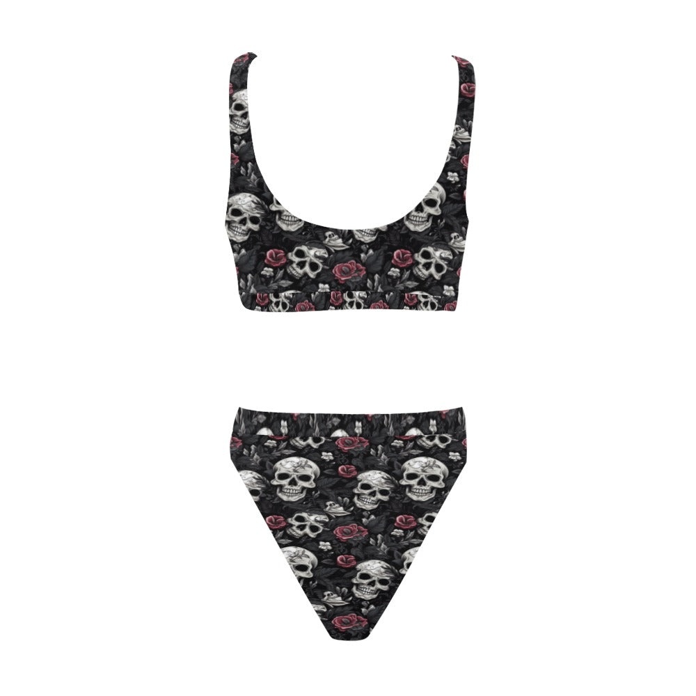 3 Cheers for Sweet Revenge Bikini Sport Top & High-Waisted Bikini Swimsuit