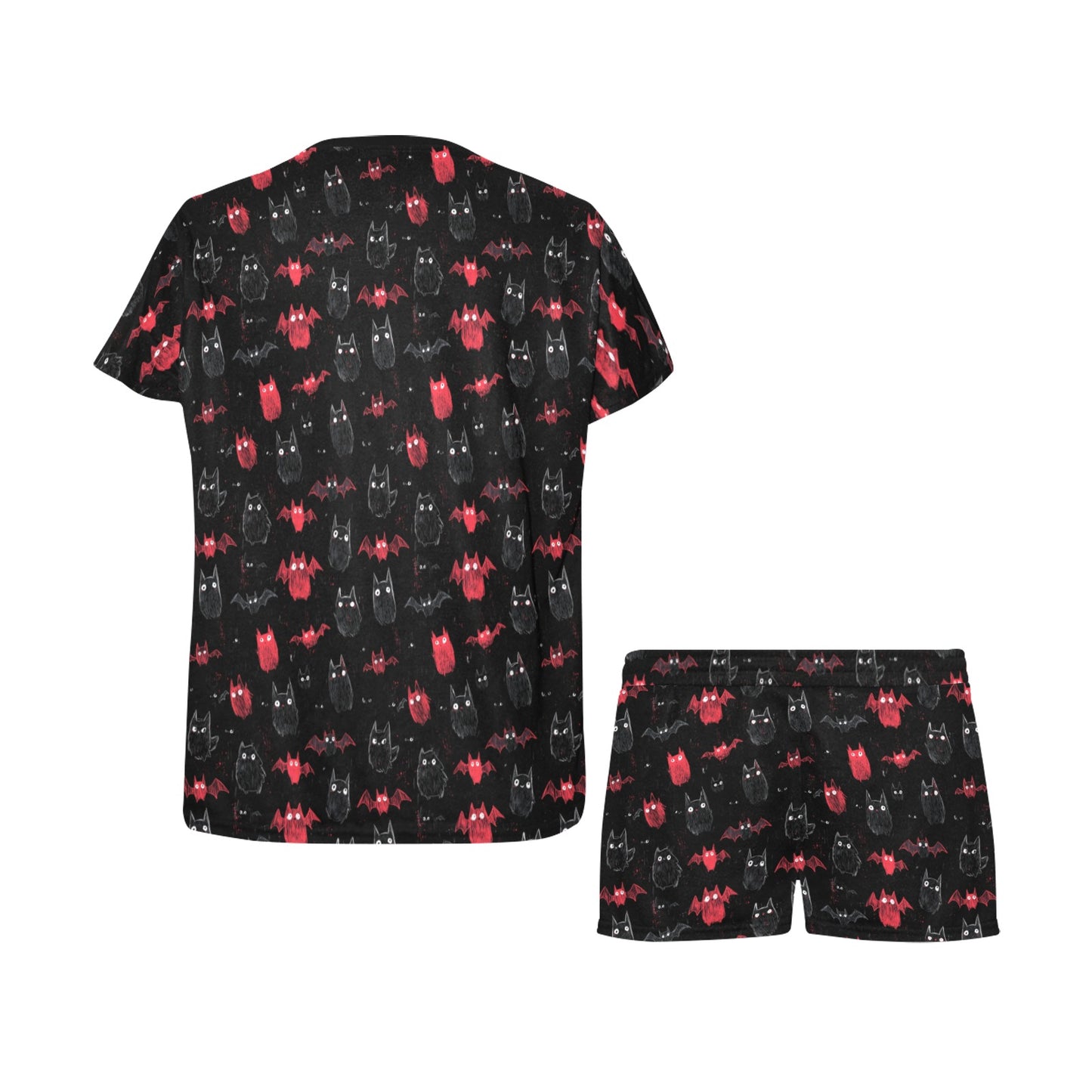 Dark and Batty Women's Short Pajama Set