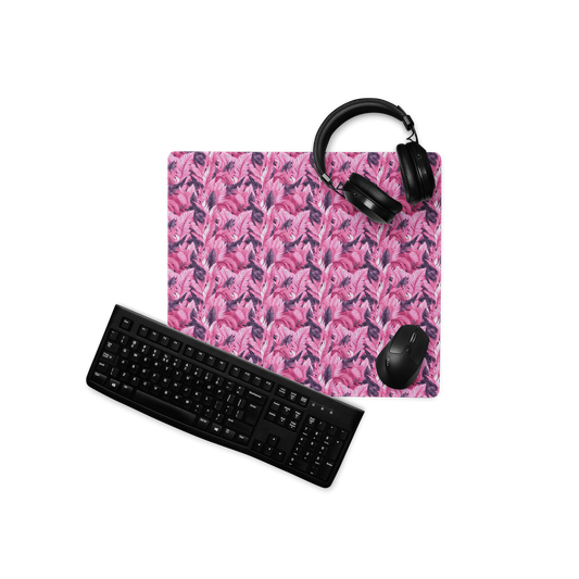 Flock Of A Feather Gaming Mouse Pad, Premium-Textured Square Mousepad 18 x 16 Inch, Stitched Edge Anti-Slip Waterproof Rubber Mouse Mat, Pretty Cute Mouse Pad for Office Gaming Laptop
