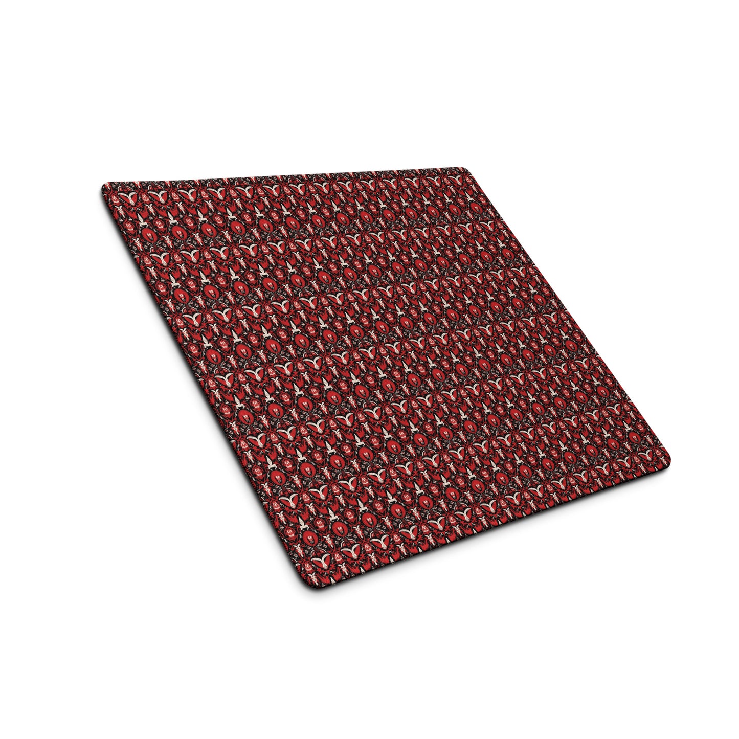 Cult of the Lamb Inspired Gaming Mouse Pad, Premium-Textured Square Mousepad 18 x 16 Inch, Stitched Edge Anti-Slip Waterproof Rubber Mouse Mat, Pretty Cute Mouse Pad for Office Gaming Laptop