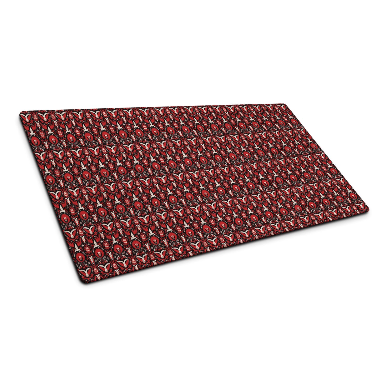 Cult of the Lamb Inspired Gaming Mouse Pad, Premium-Textured Square Mousepad 18 x 16 Inch, Stitched Edge Anti-Slip Waterproof Rubber Mouse Mat, Pretty Cute Mouse Pad for Office Gaming Laptop