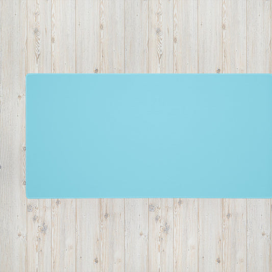 Simple and Clean Blue Gaming Mouse Pad, Large Keyboard Pad, Mouse Pad for Keyboard with Anti-Slip Rubber Base, Extended Desk Pad XL Keyboard Pad Mouse Mat