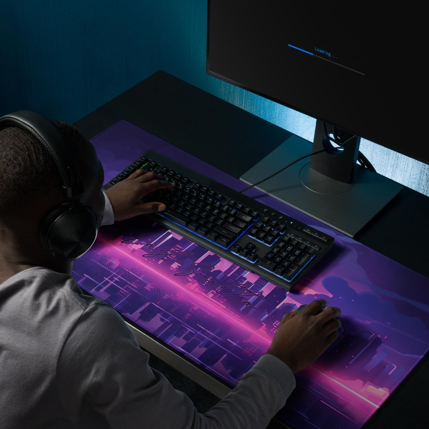 Last Sonatta Gaming Mouse Pad, Large Keyboard Pad, Mouse Pad for Keyboard with Anti-Slip Rubber Base, Extended Desk Pad XL Keyboard Pad Mouse Mat