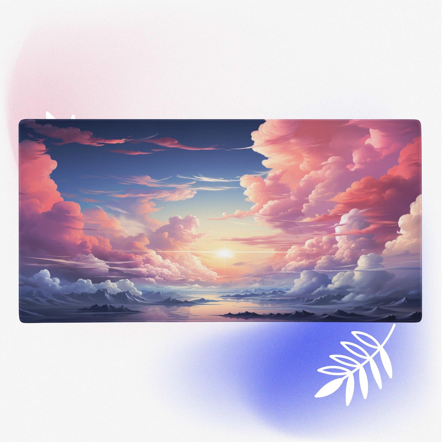 Heaven Gaming Mouse Pad, Large Keyboard Pad, Mouse Pad for Keyboard with Anti-Slip Rubber Base, Extended Desk Pad XL Keyboard Pad Mouse Mat