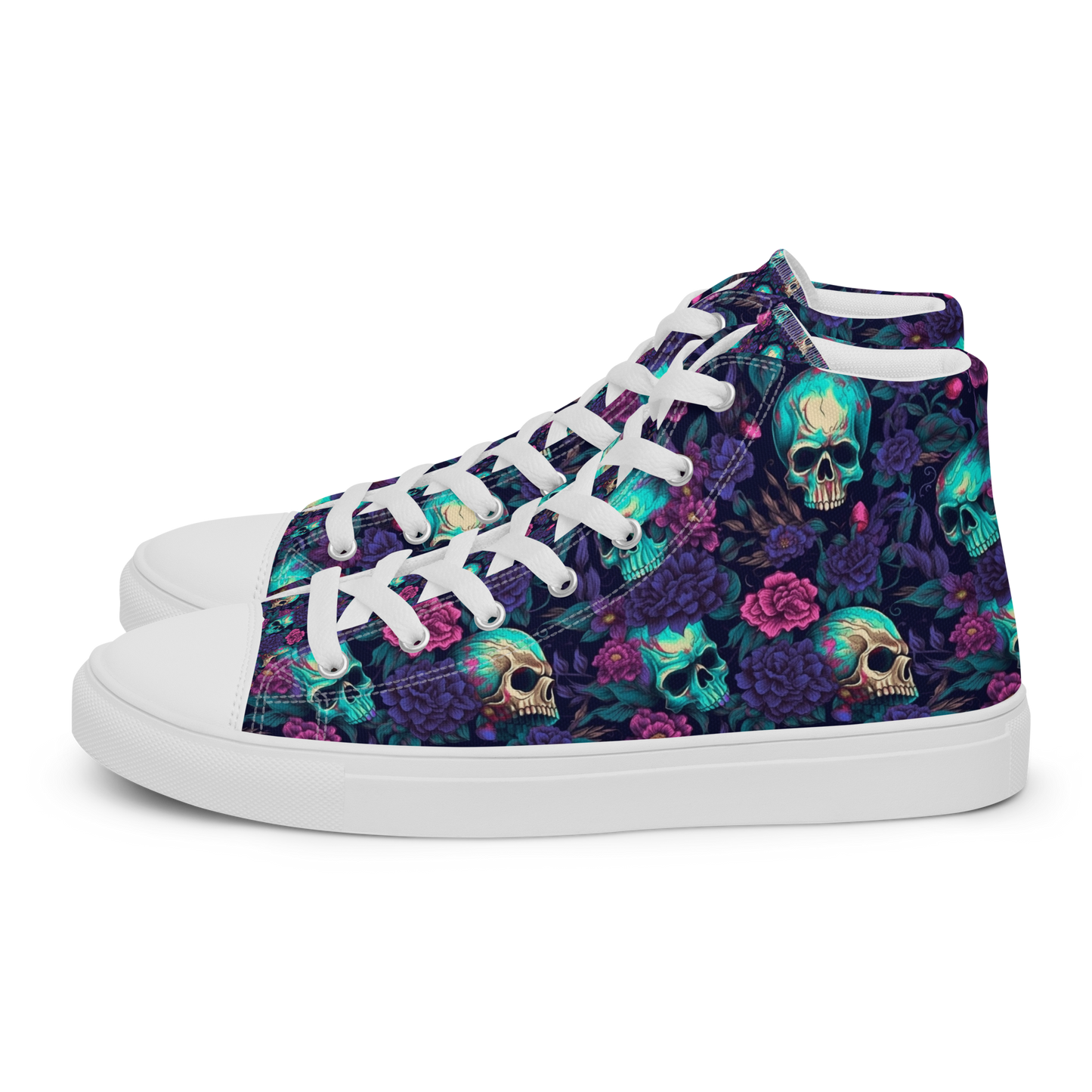 After Life Men's Hightop Canvas Shoes, Casual Lace up Canvas Shoes, Comfortable Fashion Classic Shoes