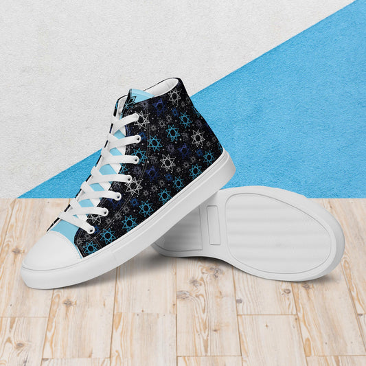 Constellation Men’s high top canvas shoes, Casual Lace up Canvas Shoes, Comfortable Fashion Classic Shoes