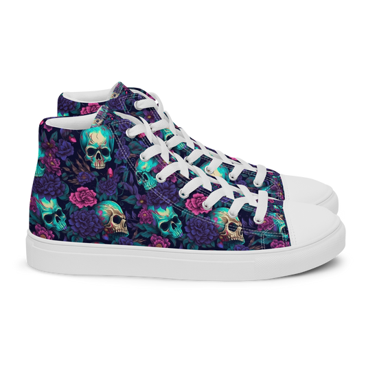 After Life Men's Hightop Canvas Shoes, Casual Lace up Canvas Shoes, Comfortable Fashion Classic Shoes
