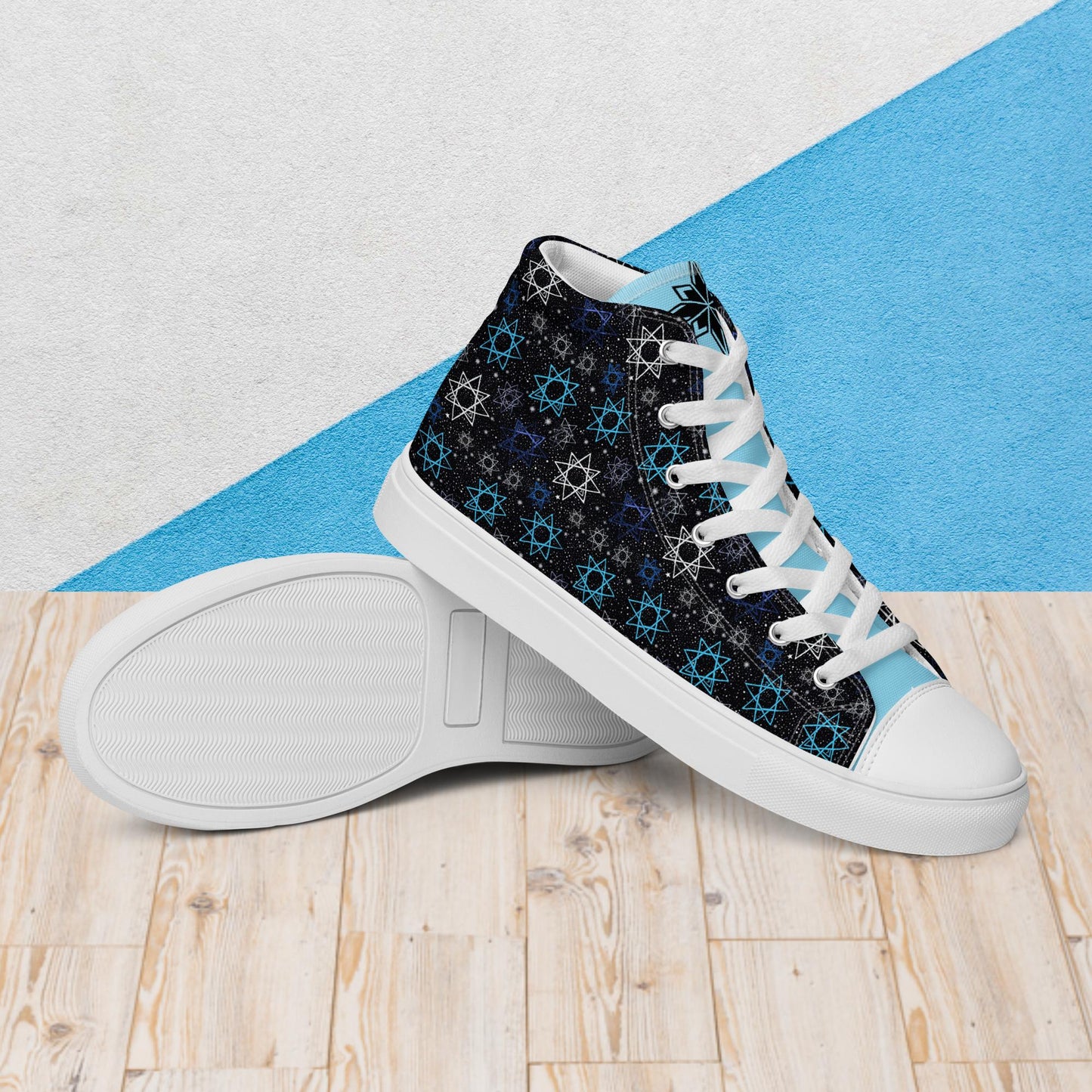 Constellation Men’s high top canvas shoes, Casual Lace up Canvas Shoes, Comfortable Fashion Classic Shoes