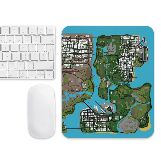 Andreas Map Small Mousepad for Desktops, Non-Slip Rubber Base, Waterproof Mouse Mat, Mini Mouse Pad for Women Kids Men, Gaming Mouse Mat for Computer Laptop Home Office