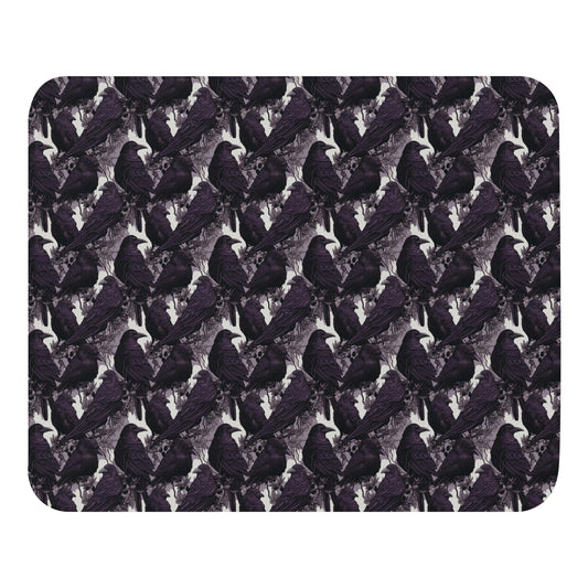 The Raven Small Mousepad for Desktops, Non-Slip Rubber Base, Waterproof Mouse Mat, Mini Mouse Pad for Women Kids Men, Gaming Mouse Mat for Computer Laptop Home Office