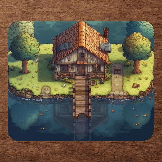 Pixel Cottage Small Mousepad for Desktops, Non-Slip Rubber Base, Waterproof Mouse Mat, Mini Mouse Pad for Women Kids Men, Gaming Mouse Mat for Computer Laptop Home Office