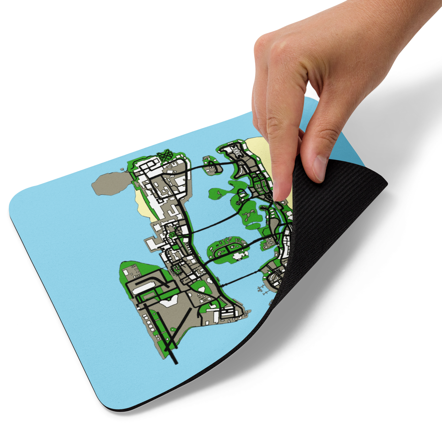 Vice Map Small Mousepad for Desktops, Non-Slip Rubber Base, Waterproof Mouse Mat, Mini Mouse Pad for Women Kids Men, Gaming Mouse Mat for Computer Laptop Home Office