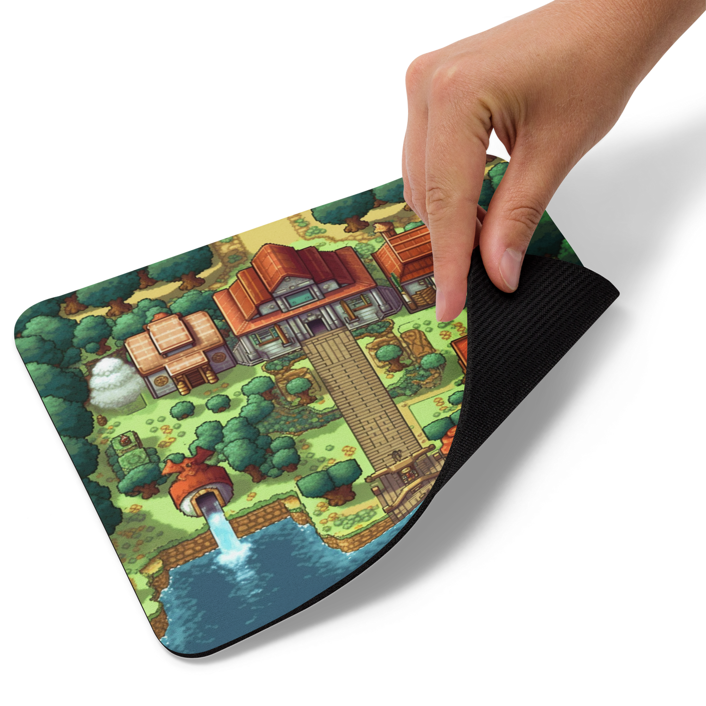 Pixel Village Small Mousepad for Desktops, Non-Slip Rubber Base, Waterproof Mouse Mat, Mini Mouse Pad for Women Kids Men, Gaming Mouse Mat for Computer Laptop Home Office