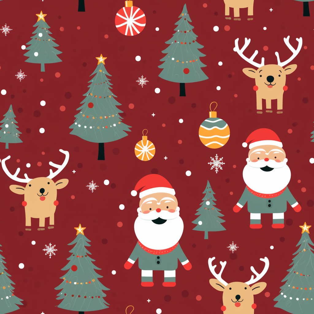 Christmas Pattern Bunddle for Sublimination, DTF, UVTF, Background, Fabric and Quilting