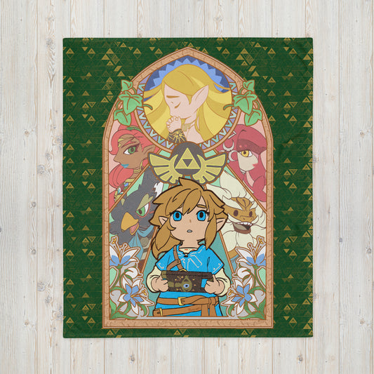 Legend Of Zelda Throw Blanket, Fleece Blanket Super Soft Cozy Throw Blanket 50" x 60", Lightweight Fuzzy Comfy Textured Flannel Blanket Warm Plush Throw Blankets for Couch, Sofa, Bed