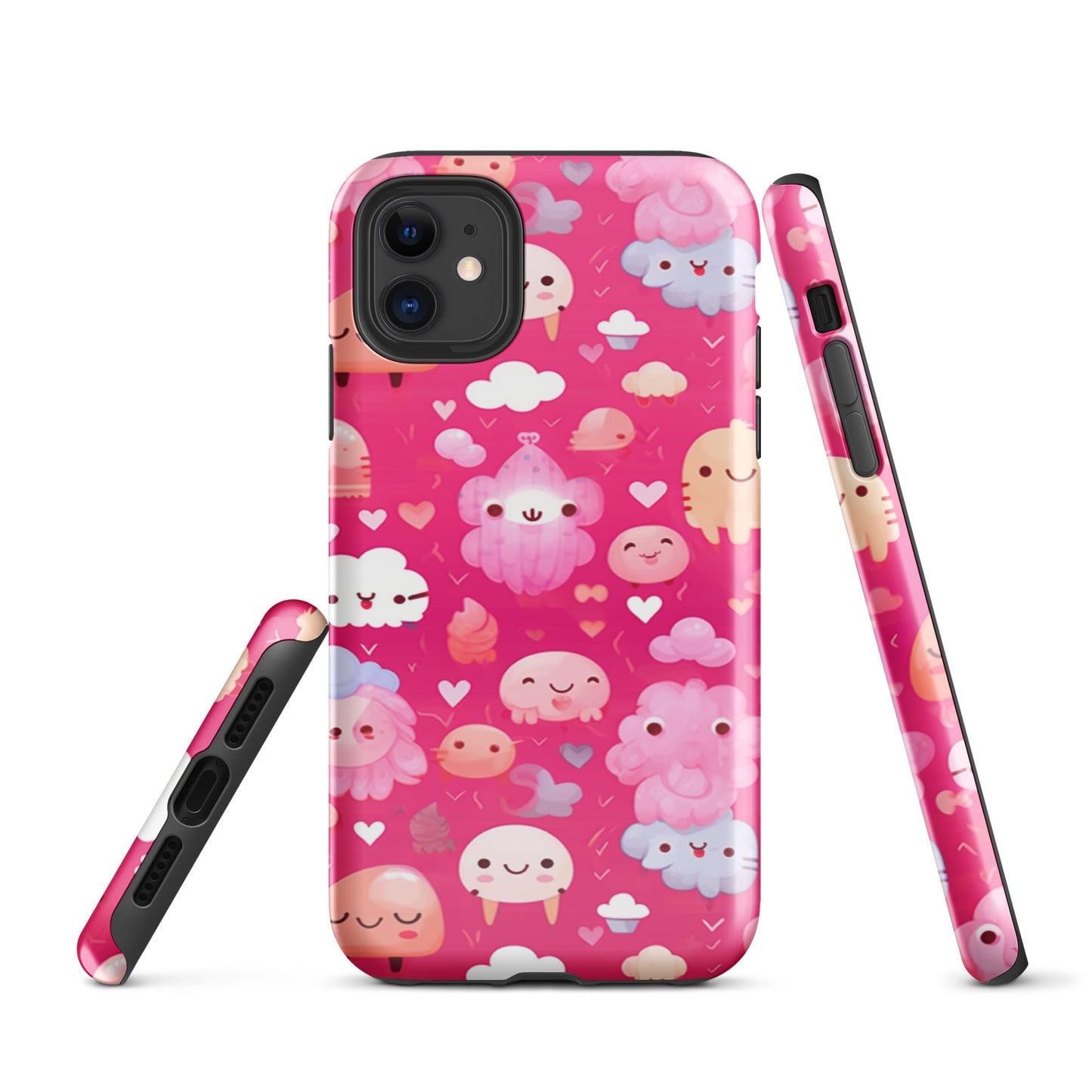 Pink and Fluffy Tough Case, Shockproof Phone Case,Cool Designed Phone Cases, Pocket-friendly