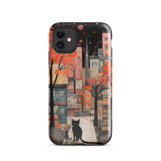 Cat In The Night Tough Case, Shockproof Phone Case,Cool Designed Phone Cases, Pocket-friendly