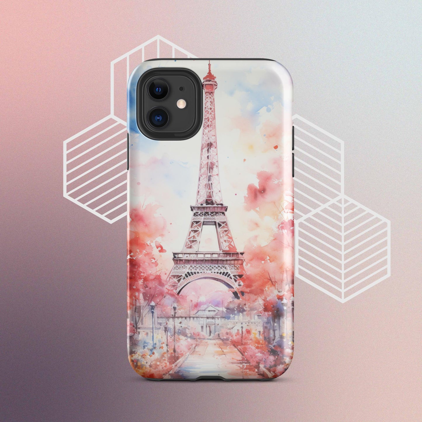 Watercolor Paris Dream Tough Case, Shockproof Phone Case,Cool Designed Phone Cases, Pocket-friendly