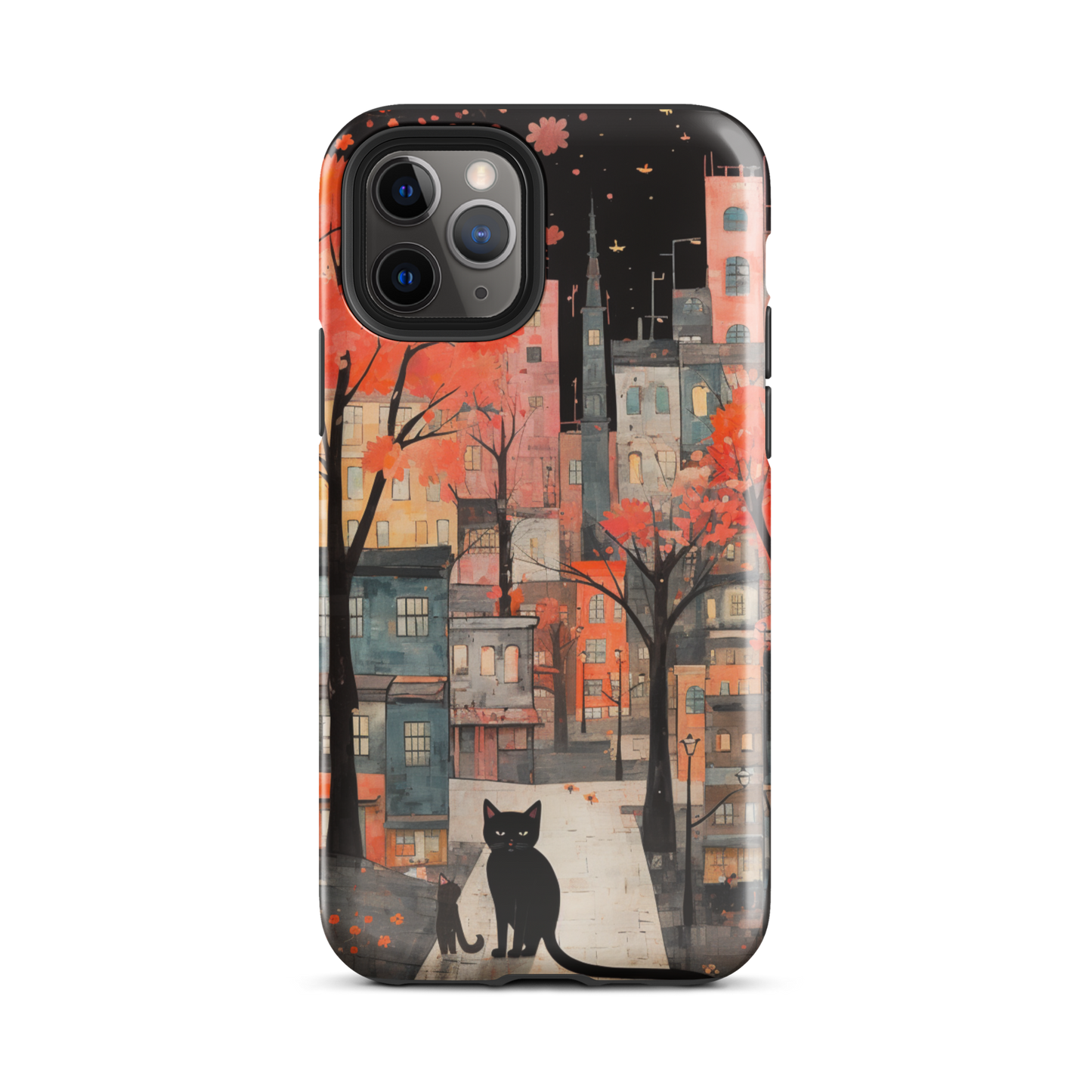 Cat In The Night Tough Case, Shockproof Phone Case,Cool Designed Phone Cases, Pocket-friendly