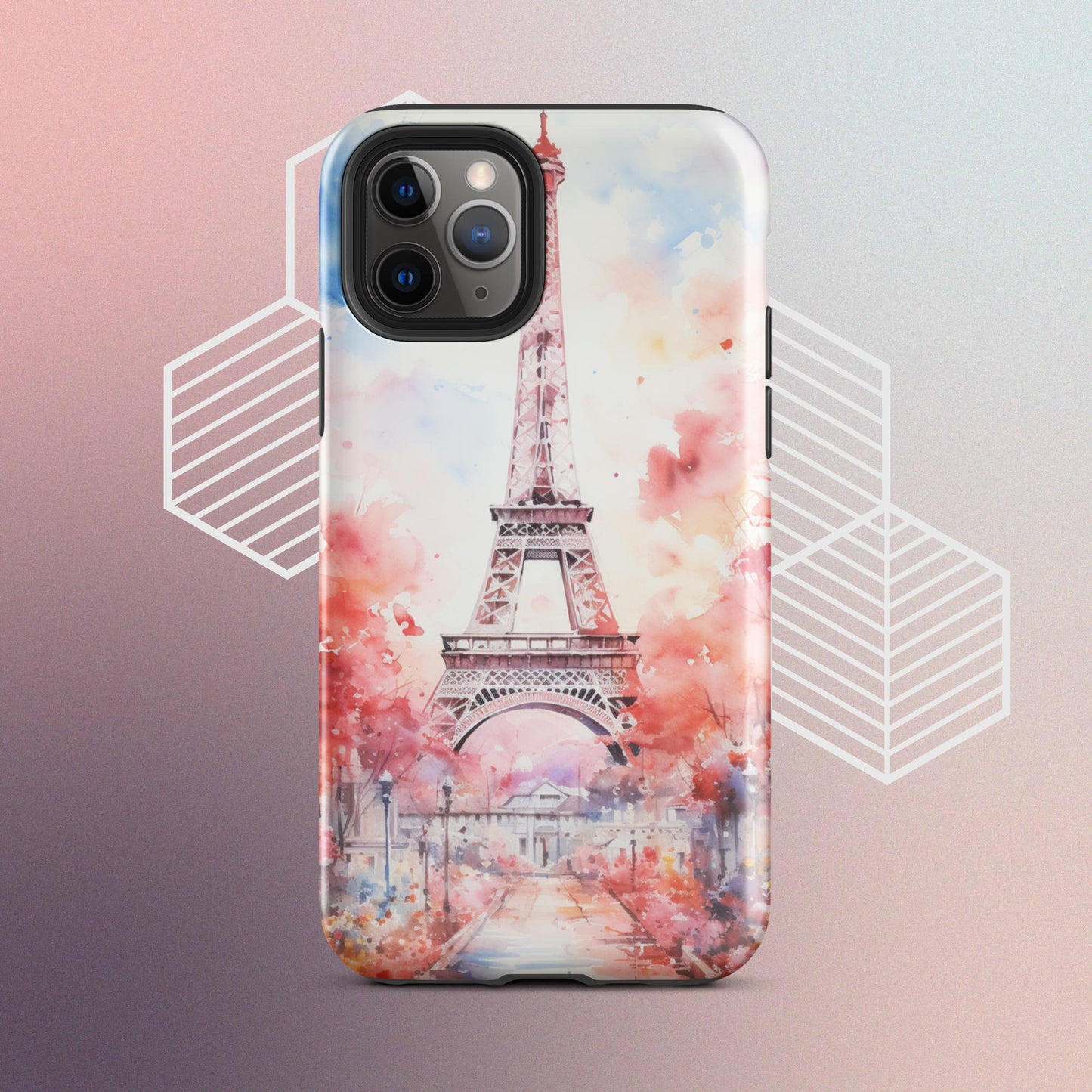 Watercolor Paris Dream Tough Case, Shockproof Phone Case,Cool Designed Phone Cases, Pocket-friendly