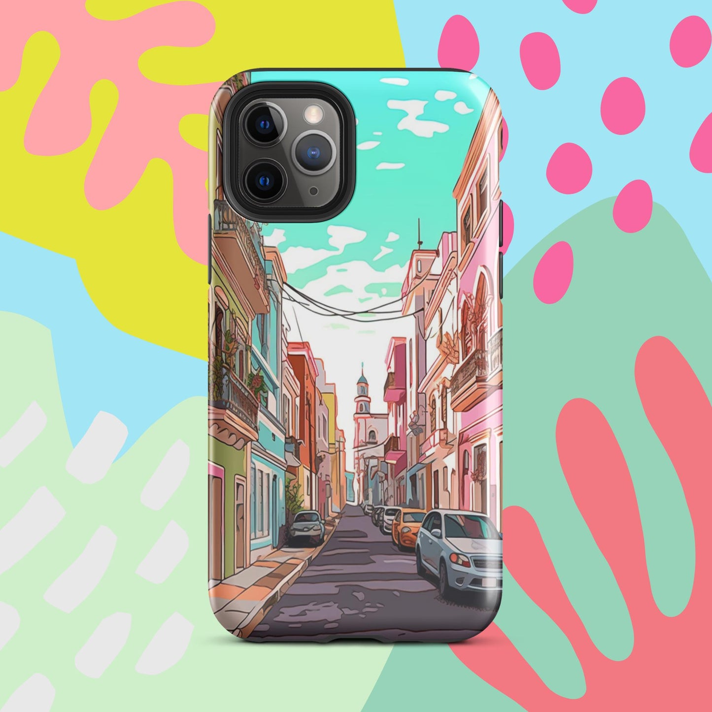 Old San Juan Tough Case, Shockproof Phone Case,Cool Designed Phone Cases, Pocket-friendly