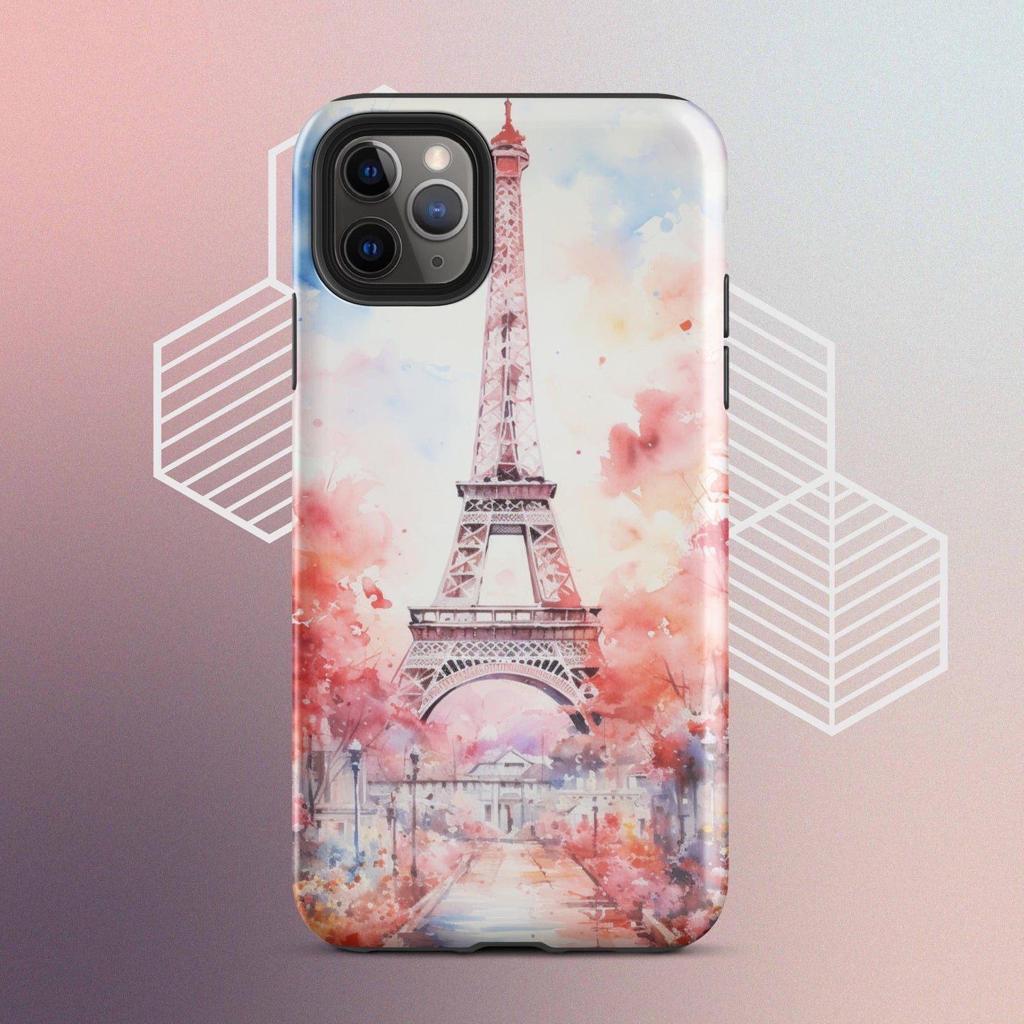 Watercolor Paris Dream Tough Case, Shockproof Phone Case,Cool Designed Phone Cases, Pocket-friendly