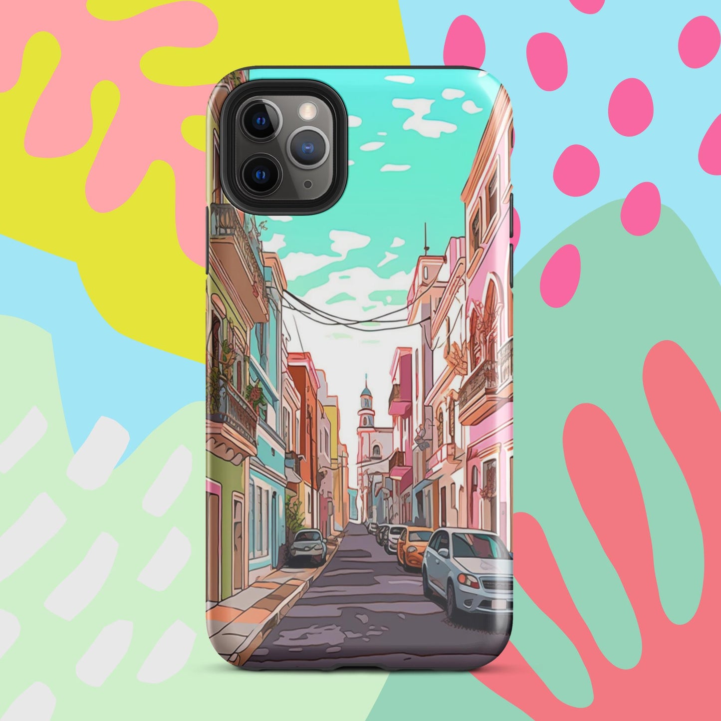 Old San Juan Tough Case, Shockproof Phone Case,Cool Designed Phone Cases, Pocket-friendly