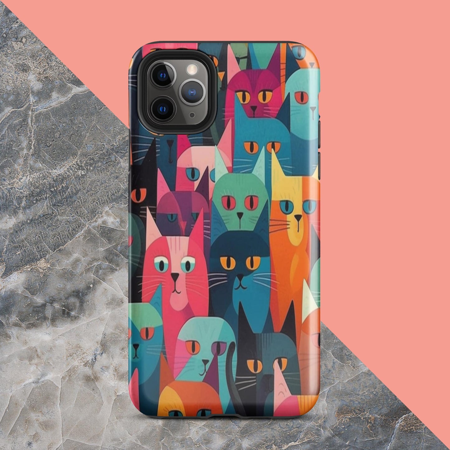 Cat Lady Tough Case, Shockproof Phone Case,Cool Designed Phone Cases, Pocket-friendly